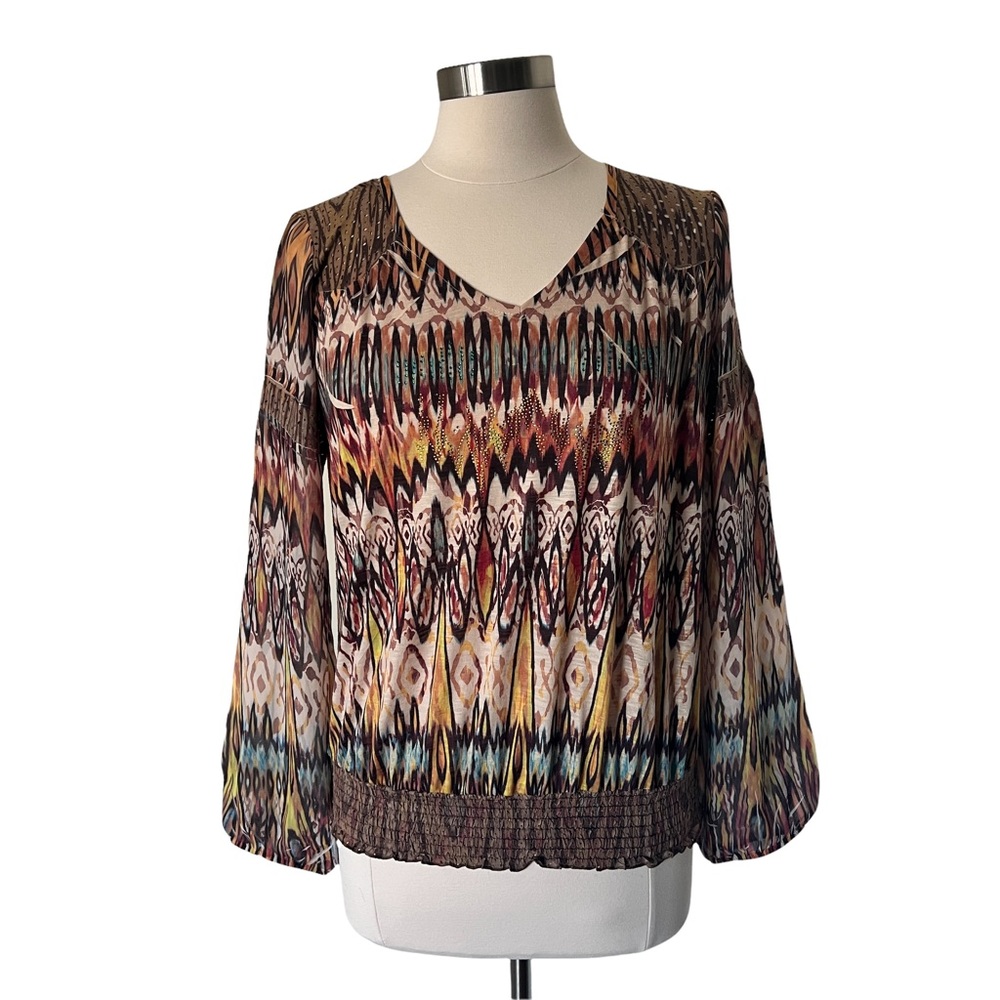 Chico’s Multi Color Tribal Print Earthy Boho 
Size 0 - Small/4